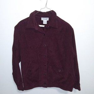 100% cotton corduroy waist jacket sz 8 womens ALFRED DUNNER